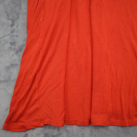 Dorothy Skirt Womens L Red Plain Mid Rise Flat Front Banded Waist Maxi Bottoms - Picture 7 of 14